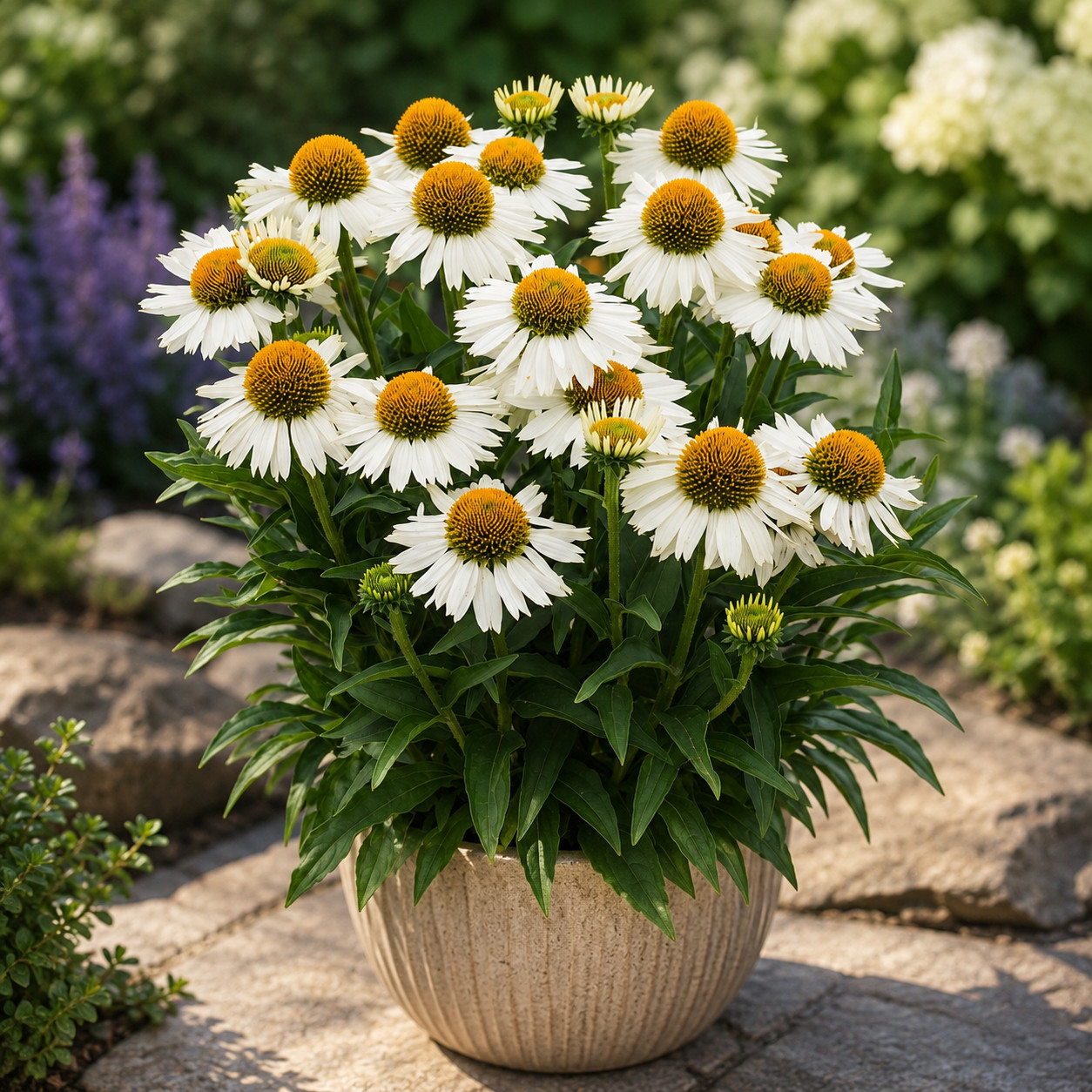 Echinacea jeżówka MEDITATION WHITE - obrazek 5